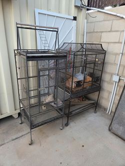 2 bird cages