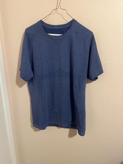 LULULEMON Blue Crew Neck Athletic T-Shirt