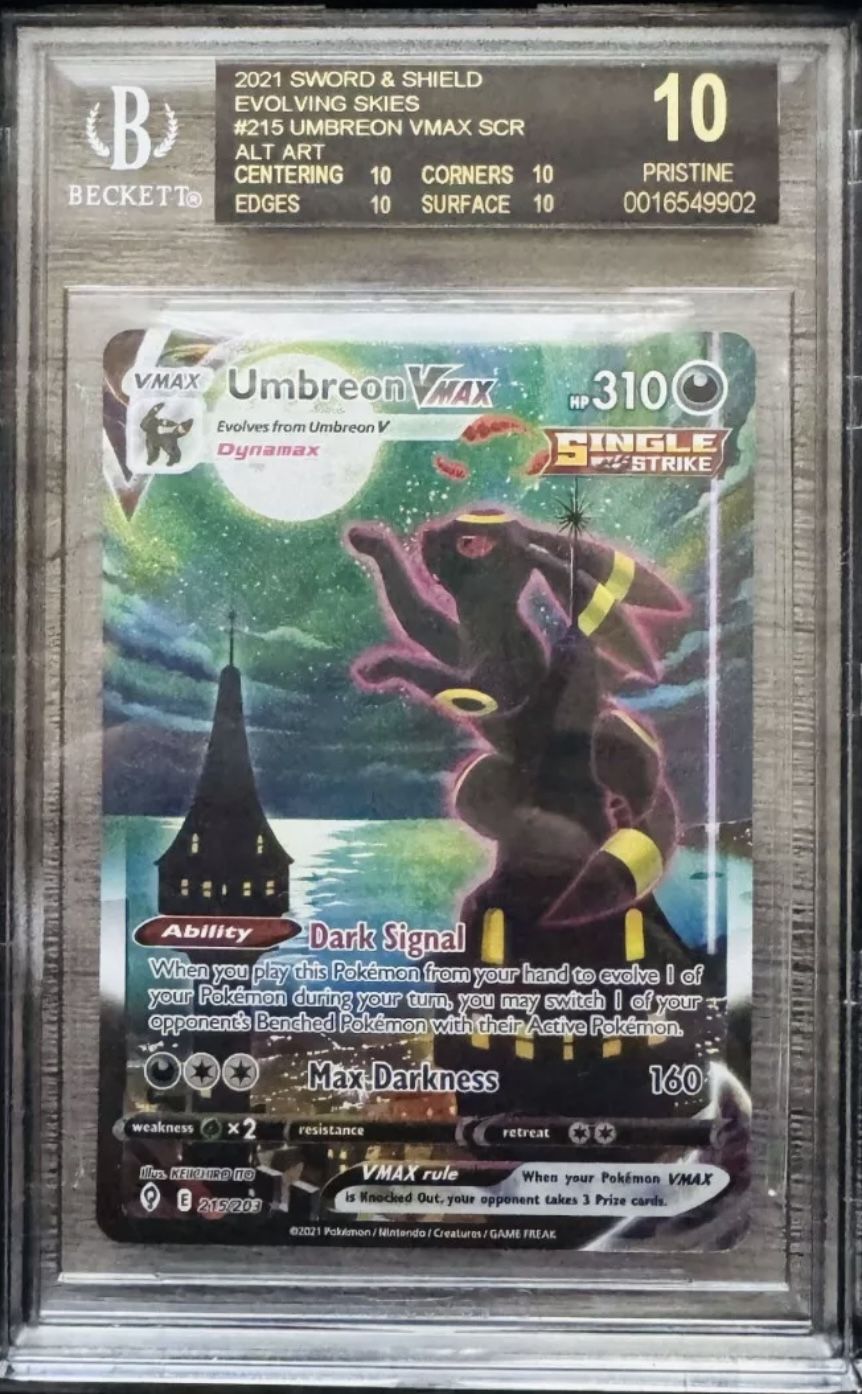 BGS 10 Black Label Umbreon Vmax Alternate Art