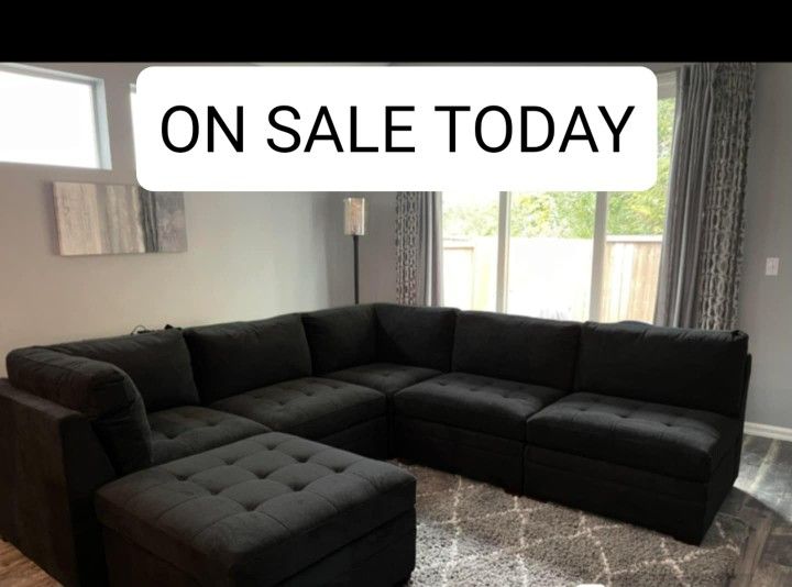Modular Sectional Couch Sofa With Storage Ottoman