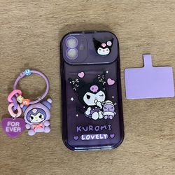 Brand New Hello Kitty Sanrio  Kuromi with Ornament Phone Case. iPhone 12