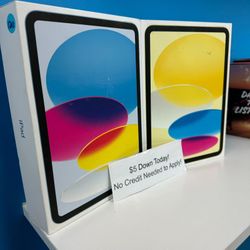 Apple iPad 10th Gen -PAYMENTS AVAILABLE-$1 Down Today 