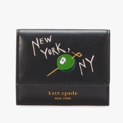 Kate Spade PERFECT MATCH Flap Card Case Leather Mini Wallet MATCHBOOK New