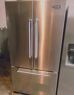 Viking 3-Door Refrigerator Stainless Steel