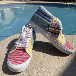 VANS PRIDE SK8-MID Men - Multi True White new with tags size 10 no box