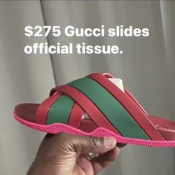 Size 10 And 11 Gucci Slides For Women.