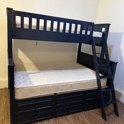 Bunk Beds- Full & Twin- Drawers 