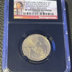 Graded 2014 D Sacagawea $1 
