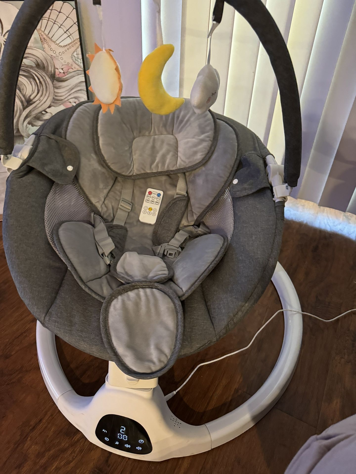 Baby Swing for Infants with Remote Control,