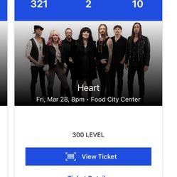Heart Cheap Trick Tickets 3/28 Knoxville