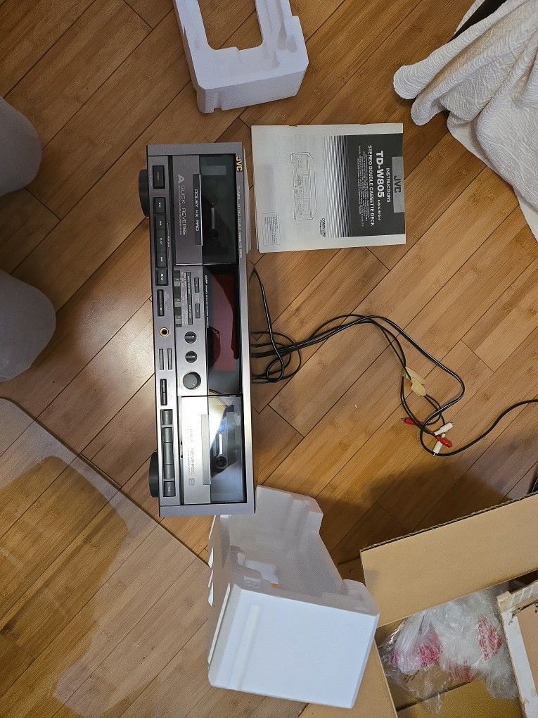 JVC TD-W805 Stereo Dolby HX Pro Double Cassette Recorder