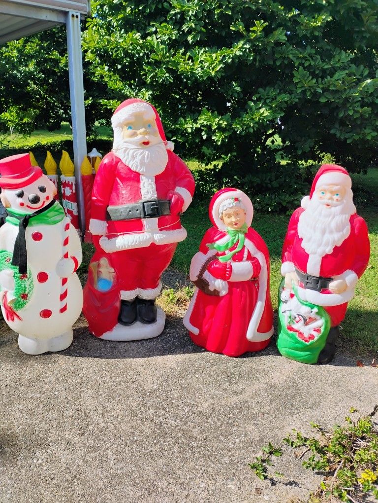 Vintage Christmas Blowmolds