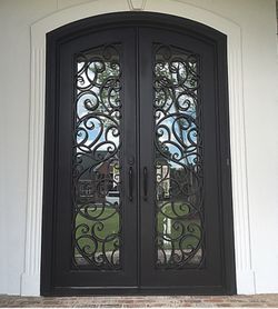 Iron entry doors