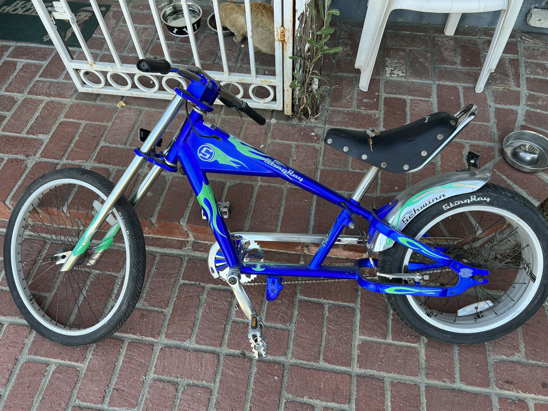 Blue Schwinn Bike “stingray”
