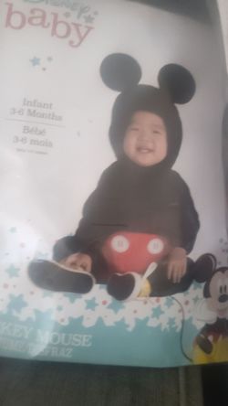 Mickey mouse 3 to 6 months baby costume