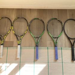 Tennis Rackets - Head Speed MP, Babolat Pure Aero VS, Dunlop Revo CV 3.0 Tour F