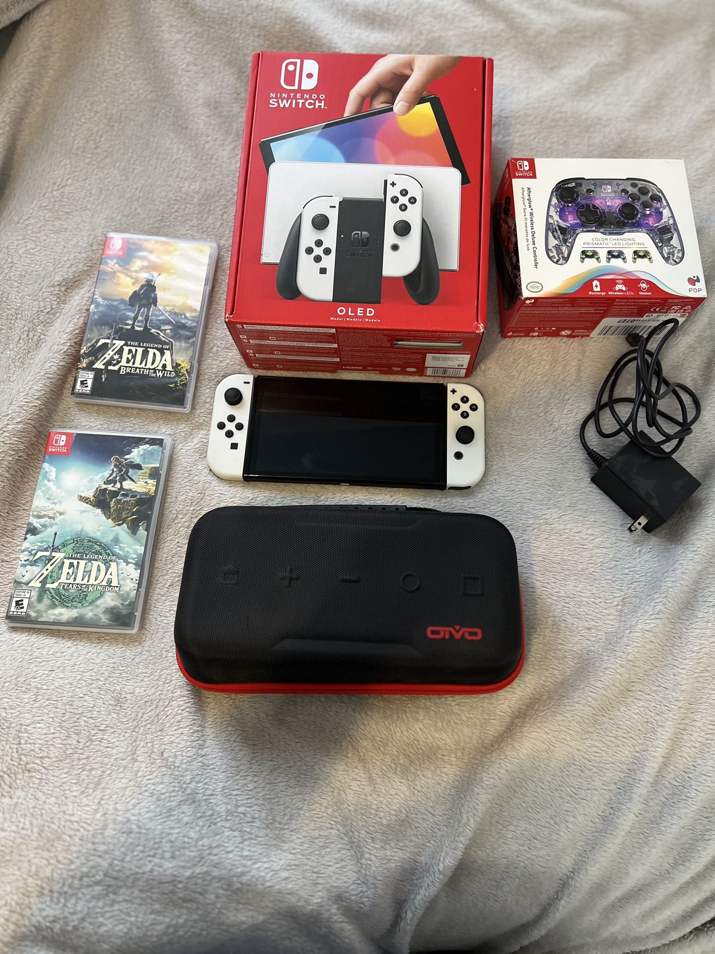 Nintendo Switch Oled With Games And Extras. Check Description 