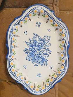 Vintage Talavera Spain Tray