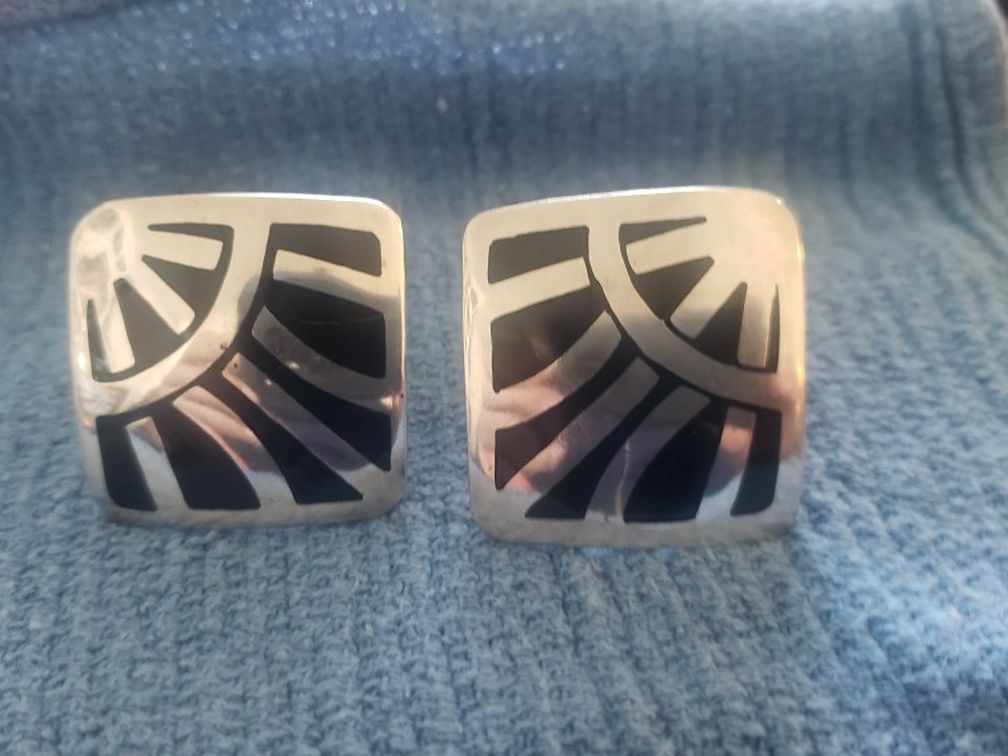 TAXCO TS - 75 Vintage Silver Earrings