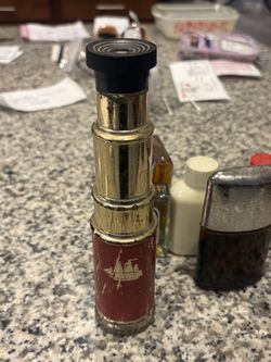 vintage Old Spice Telescope Aftershave Decanter made by Shulton in the 1970s