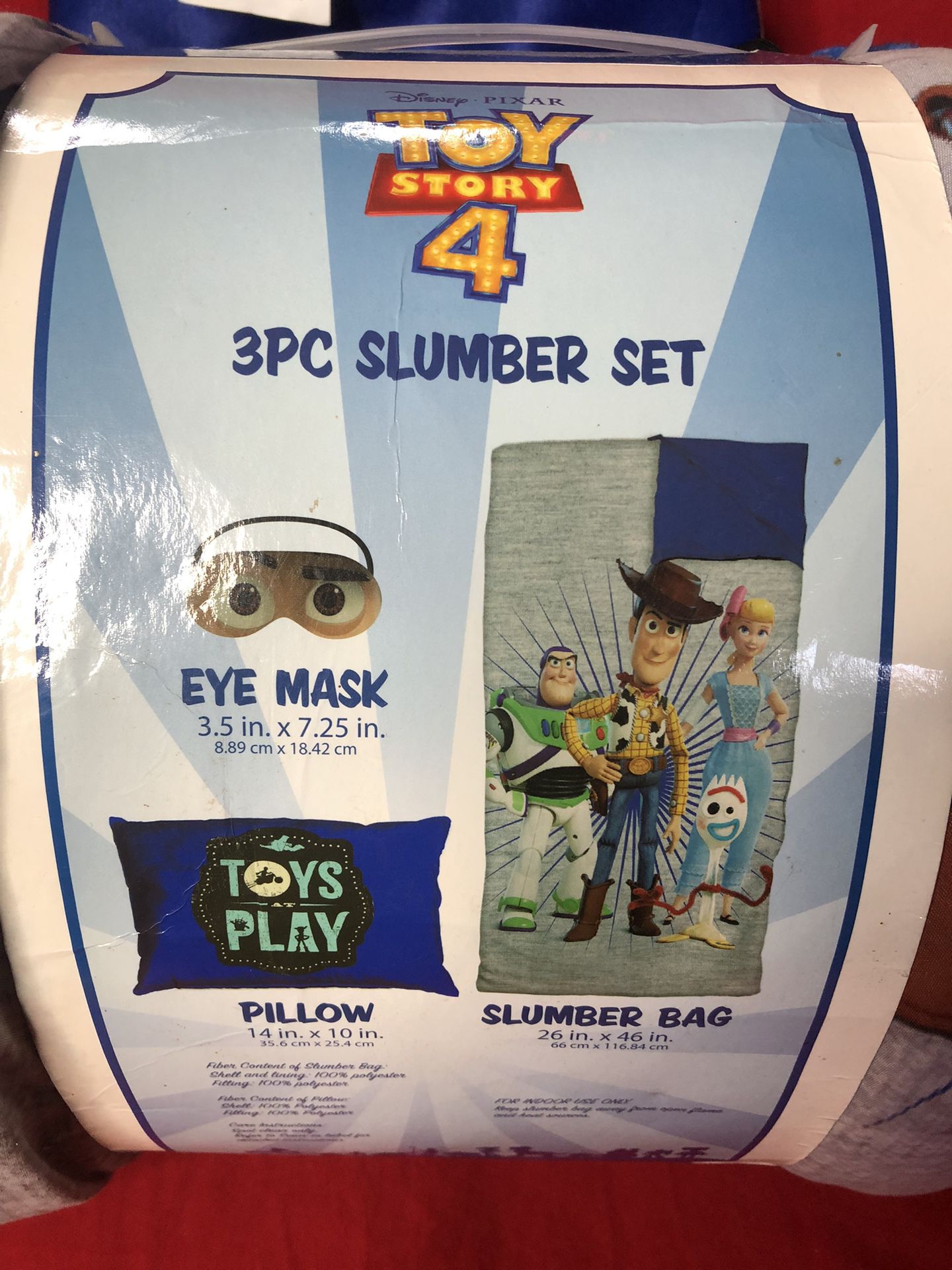Toy Story 4 TREE PIECE Sleepover Set 