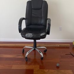 Black Leather Office Chair