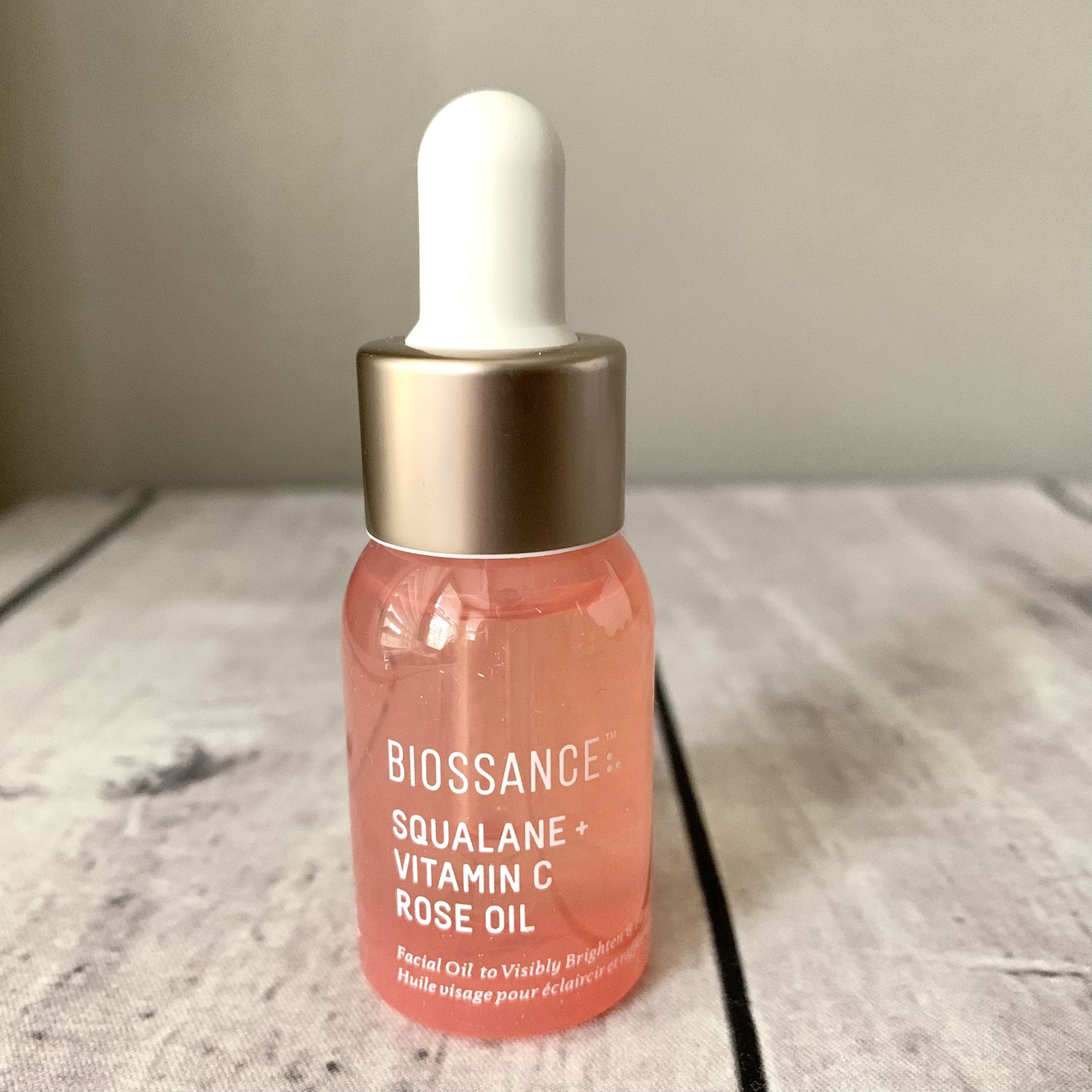 NEW Biossance Squalane + Vitamin C Rose Oil - 0.4 oz / 12mL