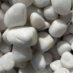 White Polished Pebbles - Bag