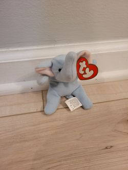 Ty Teenie Beanie Babies Peanut the Elephant Plush