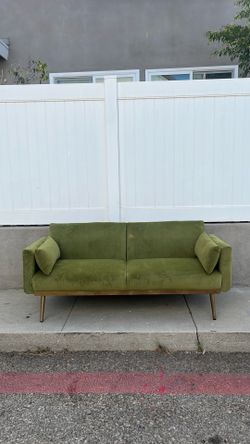 Fold down love seat with brass fittings.