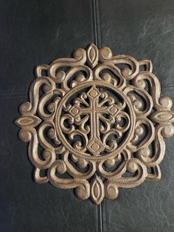 Cast Iron Cross Wall Decor – 13” x 13”