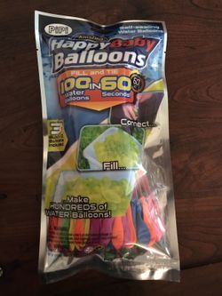 Happy Balloons 100 full and Tie in 60 seconds - NEW