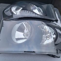 06-08 Dodge Ram Headlights Luces Micas Calaveras Faros Faroles Focos Headlamps
