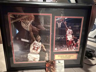 Signed Michael Jordan Framed Photo
