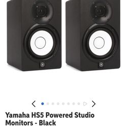 Yamaha HS5 Powered Studio Monitors- Black