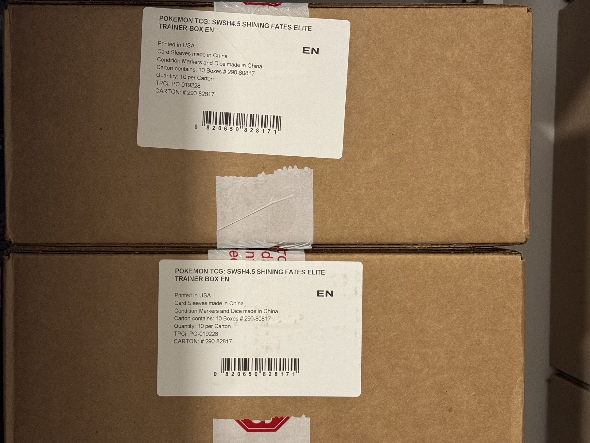 Pokemon Shining Fates ETB Case