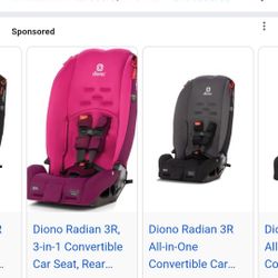 2 Diono Convertible Car Seats 