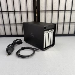 OWC ThunderBay 4 RAID Enclosure – 4-Bay Thunderbolt Storage + Cables