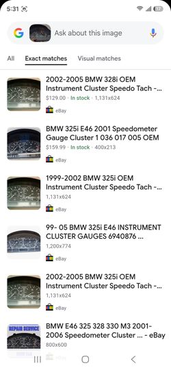 BMW E46 3-Series 318i 320i 323i 325i 328i 330i M3 1(contact info removed) Instrument Cluster Repair