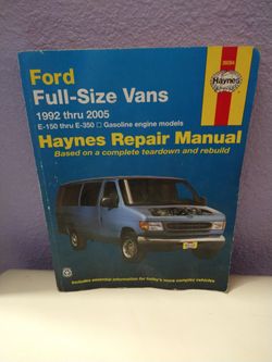 FORD FULL SIZE VAN, HAYNES REPAIR MANUAL, 92 THRU 2005, E150 THRU E350