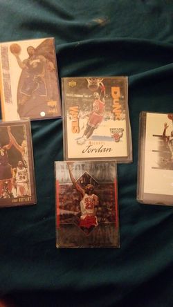 Kobe and Michael Jordan Upper Deck cards