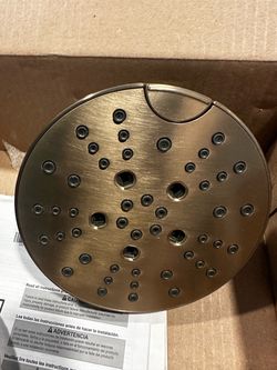 Delta Sparrow Round Rain Shower Head Brushed Bronze