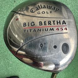 Callaway Big Bertha Titanium 454 Driver 9° Alldila 65.5 350 Flex