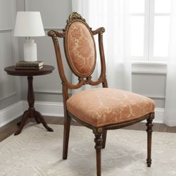 Rare 19th Century Oval Back Small Elegant SINGLE Chair H 36" X D 17" X W 17". Beautiful