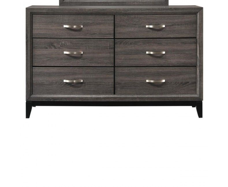 Brand New 59" x 37"H Grey Dresser