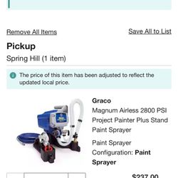 Graco Project Painter Paint Sprayer