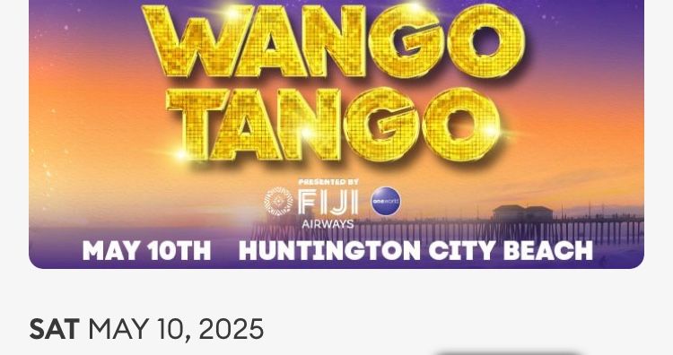 Wango Tango Tickets ๐๏ธ