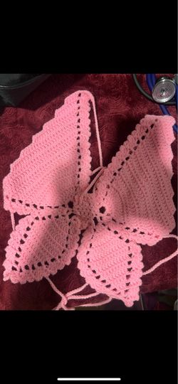 crochet butterfly top