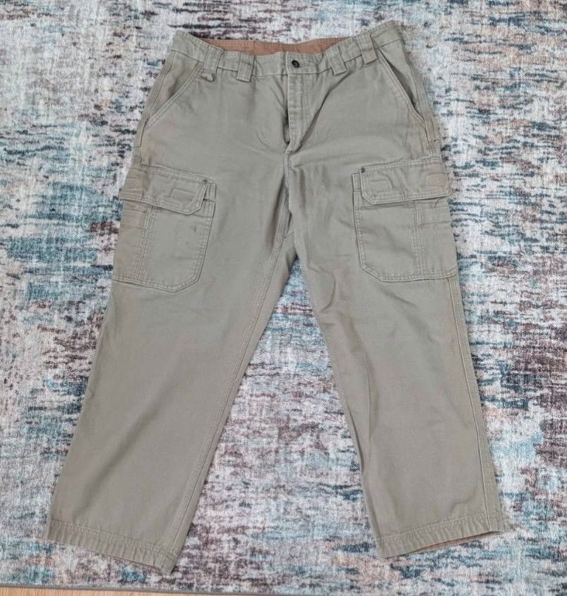 DULUTH TRADING COMPANY CANVAS CARGO PANTS 37X30