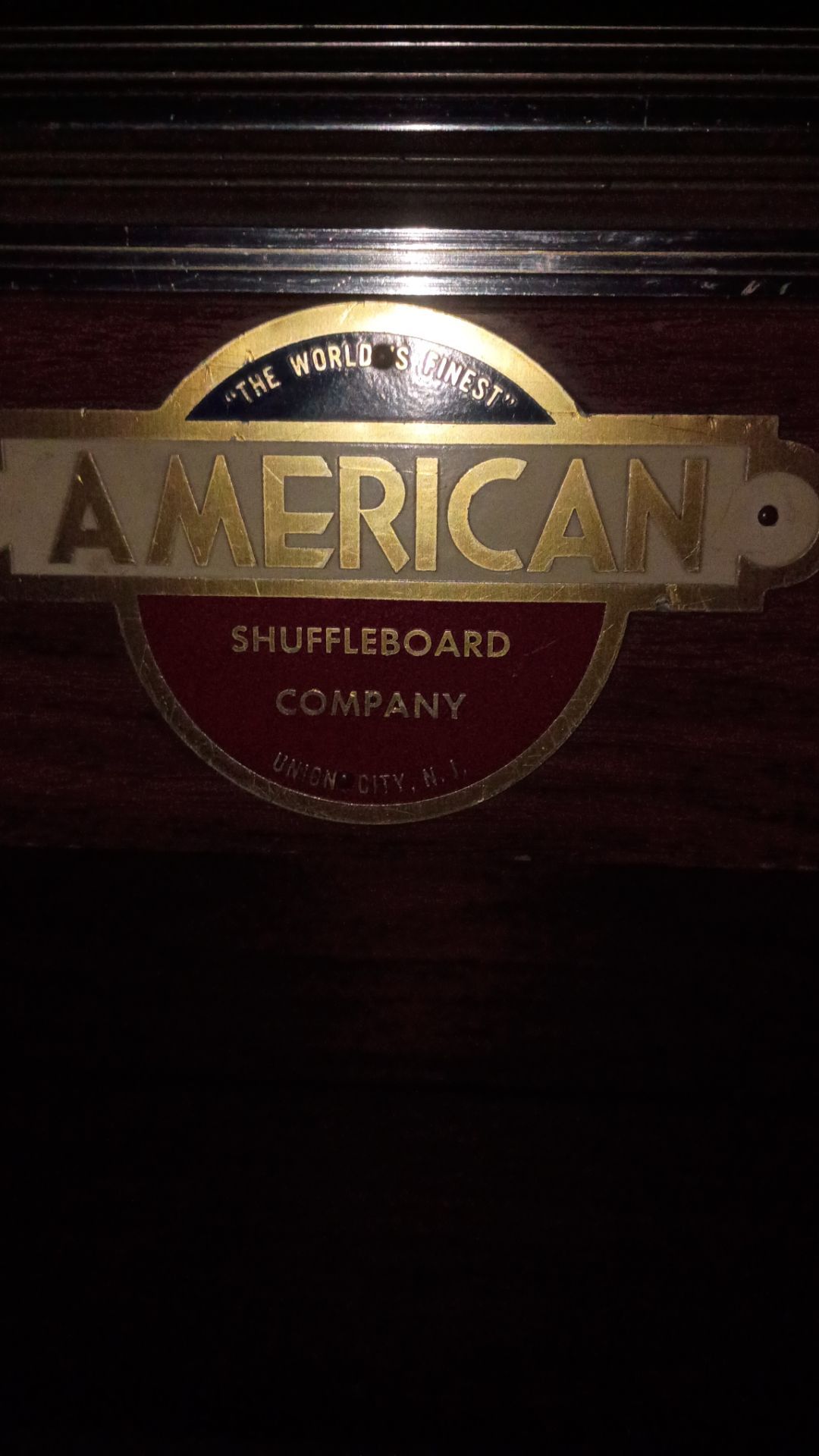 Vintage pool table